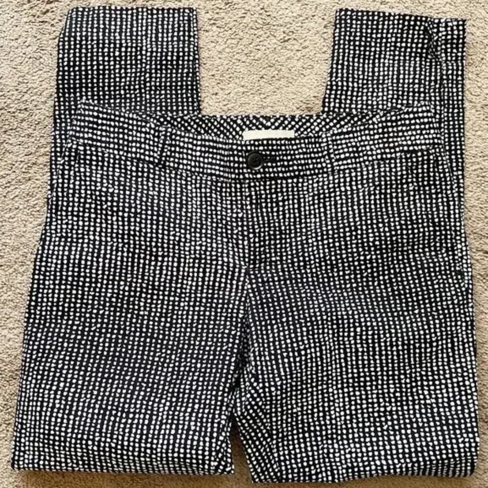 Banana Republic Black and White Dot Pants Size 2
